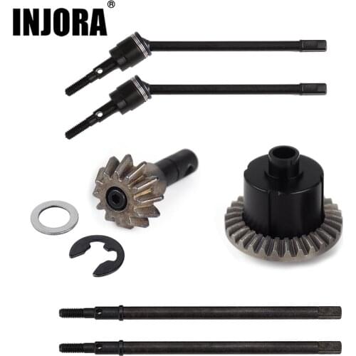 INJORA Metal Axle Dogbone Shaft Gear for 1:10 RC crawler INJORA 90046 Axle Replacement Parts