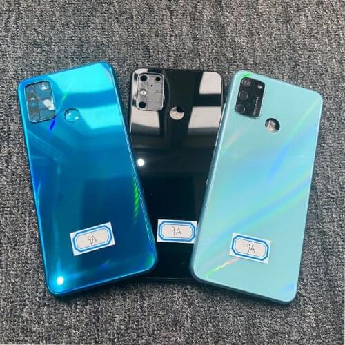 10/PCS 6.3" Replacement New Battery Cover Glass Back Housing Rear Door Case With Camera Lens Side Button For Huawei Honor 9A