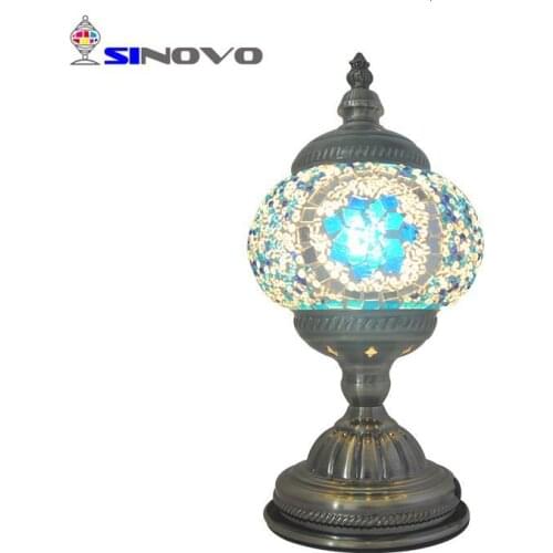 Modern Hotel Luxury Design Decorate Mosaic Glass Led Reading Table Lamp