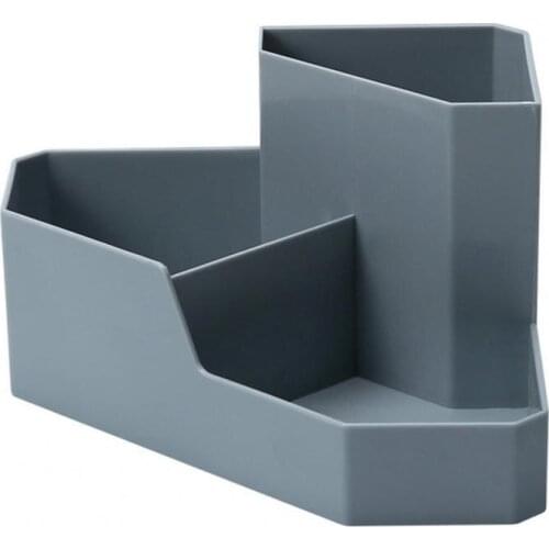Storage Box Solid Color Multiple Grids Plastic Desktop Corner Makeup Holder Household Storage