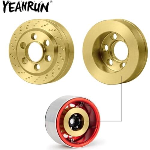 YEAHRUN Brass Internal Counterweight Balance Weight Ring Insert 65g for 1.9inch Wheel Rim Axial SCX10 RC Crawler Car Parts
