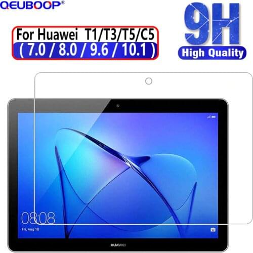 Tablet Tempered Glass For Huawei MediaPad T5 10 Glass T3 10 Honor Play Pad 2 9.6 8 Screen Protector For T1 10.1 8 7 Glass C5 8