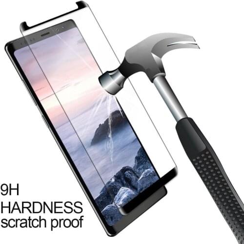 50pcs Tempered Glass For Samsung Galaxy S7 edge S8 Plus 3D Round Curved Protective Film For Samsung Galaxy Note8 S9 Plus Glass