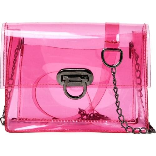 Ladies Mini Handbags Women Transparent Jelly Bags 2021 Designer Chain Phone Coin Small Square Bag Female Crossbody Shoulder Bags