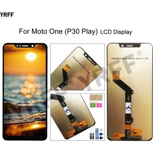 For Motorola P30 Play LCD Screens For Moto One XT1941 LCD Display Touch Screen Digitizer Assembly Phone Repair Sets 100% Tested