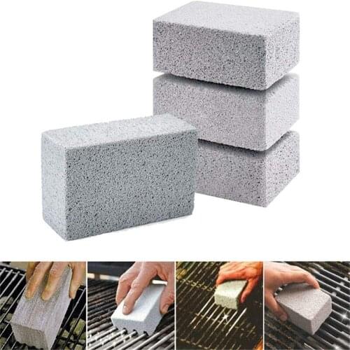1/2Pcs BBQ Grill Cleaning Brick Block BBQ Racks Stains Grease Cleaner Ecological Grill Cleaning Brick Tools Kitchen Gadgets