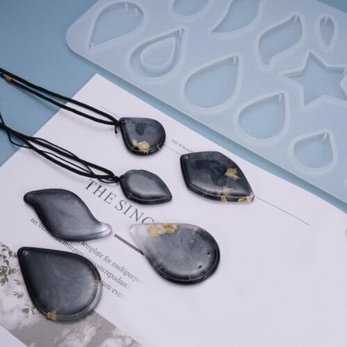 1 PCS Water Drop Pendant Silicone Mold DIY Jewelry Making Tool Moulds UV Epoxy Resin Decorative Craft Wholesale
