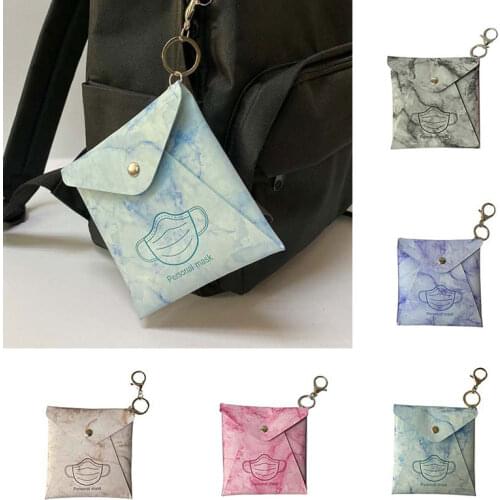 1pc Portable PU Leather Sanitary Towel Napkin Pad Face Mask Purse Bag Organizer Pouch Girls Feminine Hygiene Pad Storage