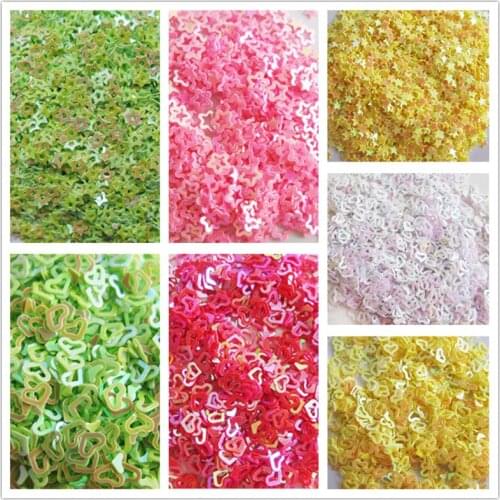 10g Lovin Heart And Star Sequins Wedding Sewing Accessories Clothing DIY Handwork Paillette Scrapbooking Shakes Nail Lentejuelas