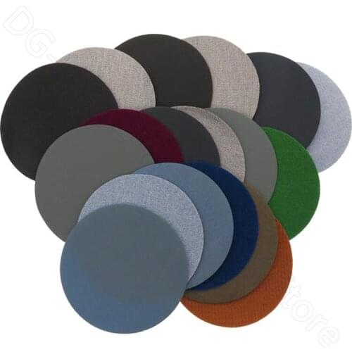 10pcs 3 Inch 75mm Sandpaper Hook and Loop Wet and Dry Flocking Sanding Paper 400 800 1500 2000 2500 3000 5000 7000 10000 Grit