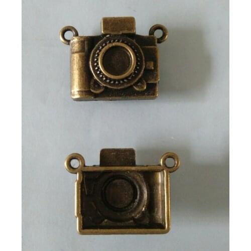 15Pcs electronics digital film camera 25*20mm antique bronze Free Shipping DIY Jewelry Making Charms Bracelet Necklace pendant