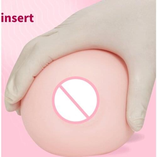 2PCS Silicone False Chest Male Masturbation Cup Breasts Stress Squeeze Ball Artificial Breasts Boobs Ball Sex Toys For Men Adult