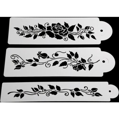 3pc Tree Vine Leaves Stencil DIY Walls Layering Painting Template Decor Scrapbooking Embossing Supplies Reusable