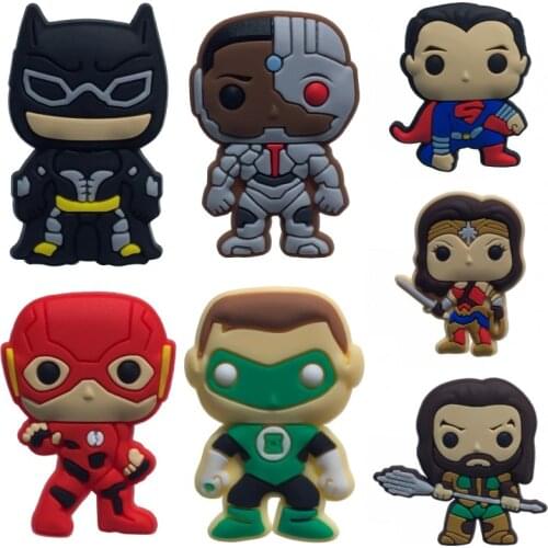 50pcs/lot Action Figure PVC Shoe Charms Shoes Accessories Shoe Buckles Fit for Clogs Shoes Decorate As Promotional Gift