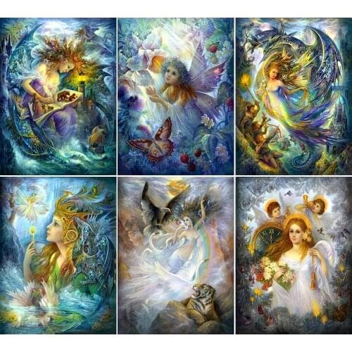 5D Diy Diamond Painting Beautiful Elf Flower Fairy Full Drill Square Round Rhinestone Myths and Legends Mosaic Embroidery Decor