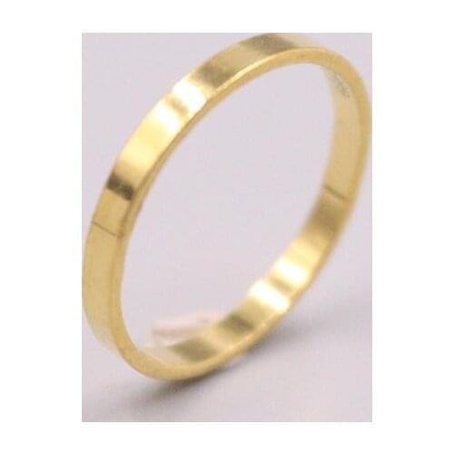 999 24K Yellow Gold Ring For Women Real Gold Lucky Female Love Wedding Gold Ring US 5.25