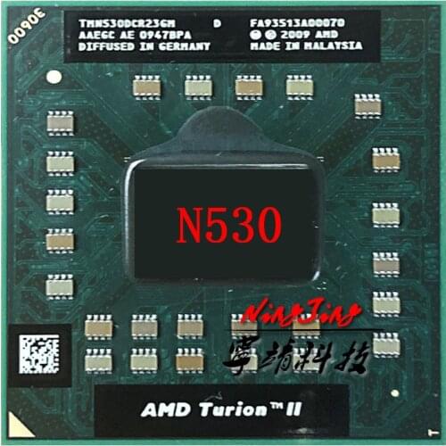AMD Turion II Dual-Core Mobile N530 2.5 GHz Dual-Core Dual-Thread CPU Processor TMN530DCR23GM Socket S1