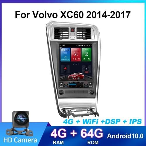 4+64GB 8 core Android 10 For Volvo XC60 Car Multimedia Player Auto Stereo Tape Recorder Navigation Head Unit Carplay