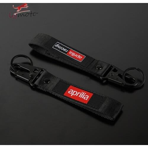 For Aprilia GPR125 GPR150 CR150 RSV4 RSV1000/R Caponord 1200 Dorsoduro75 Latest Motorcycle Keyring Embroidery Key Chain Keychain
