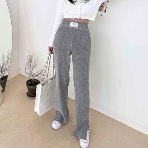 High Waist Loose Loose Casual Oversized Retro Full Length Wide Leg Pants Women 2021 New Clothes Korean Womens Corduroy Trousers