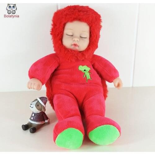 BOLAFYNIA Children Plush Stuffed Toys sleep baby doll for Christmas Birthday Gift Baby Kid Toy