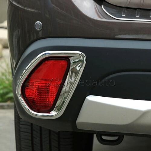 For 2016 Mitsubishi Outlander Rear Fog Light Cover Trim 2pcs Chrome Car-styling