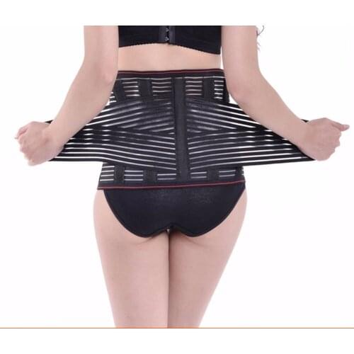 Men Women Neoprene Lumbar Waist Support Trimmer Unisex Exercise Weight Loss Back Brace Support Belt Men Medical Corset Back