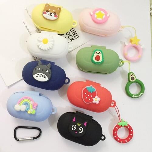 For Samsung Galaxy buds + Wireless Bluetooth earphone Case Cute Cartoon Galaxy buds Plus Protective Case Silicone Cover buds