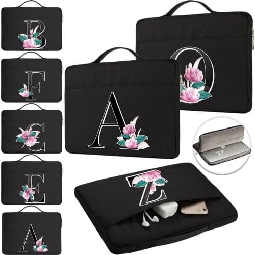 Letter Pattern Travel Bag for Apple Pro 13/Air 13/Pro 15/Air 11/White 13 (A1342)/Old White 13/12" Laptop Waterproof Sleeve Case