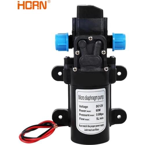New DC 12V Electric Diaphragm Water Pump 0.8Mpa Automatic Switch Water Pump 5L/min High Pressure Car Washing Spray Water Pump