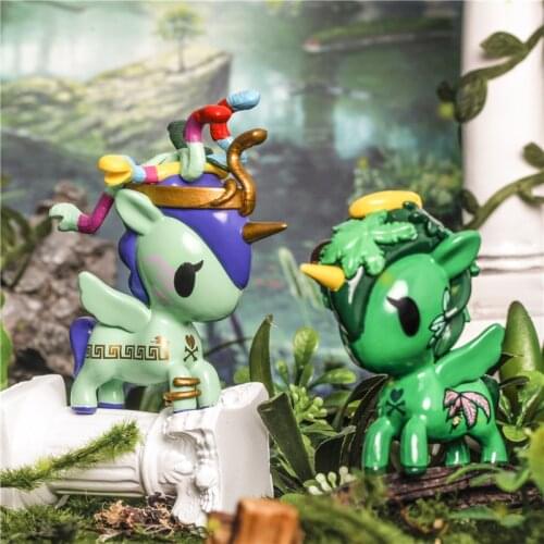 Original Anime Tokidoki Unicorn Family Series Season 8 Figurines Blind Box Action Figure Toys Kawaii Desktop Model Birthday Gift