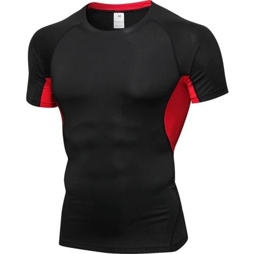 T Shirt Men Running Sport T-shirt Men Workout Jersey Quick Dry Sports t shirts Running Compression Shirts Bodybuilding Apparell