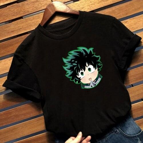 Cute Anime My Hero Academia T Shirt Harajuku Summer Lovely Short Sleeve Male T-shirt