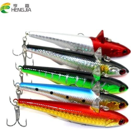 HENGJIA 5pcs 14G 9CM Sinking Pencil Minnow Fishing Lures Isca Artificial Fishing Hard Bait Plastic Fishing Tackle
