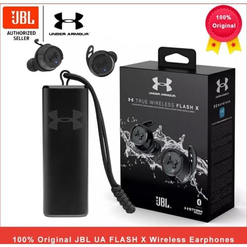JBL UA FLASH X Ture Wireless Earphones Bluetooth 5.0 Sport Waterproof Headphones TWS Headset Handsfree Call with Mic Charge Case