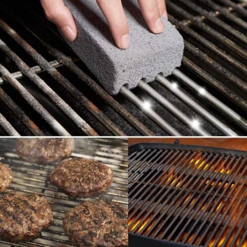 Barbecue Cleaning Stone Non-slip Hand-held Barbecue Stove Cleaning Bricks Strong Oil Stain Grease Cleaner Kitchen Cleaning Tool