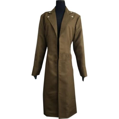 2021 Attack on Titan Season 3 Eren Jaeger Cosplay Costume Scouting Legion Soldier Officer Trench Coat Halloween Carnival Costume