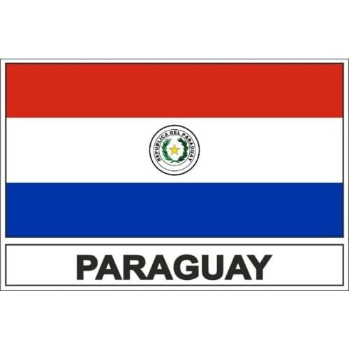 Creative Sticker Flag Py Paraguay for Motorcycle Laptop Car RV SUV Wall Stickers PVC Vinyl Reflective Stickers