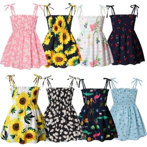 Summer Light Dresses 2021 for Girls Sundress Childrens Clothing Kids Clothes Beach Dress Casual Floral Strawberry Baby Dresses