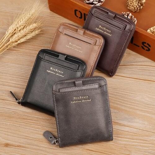 Mens Wallet Brand Luxury Fashion Wallet Retro Short Mens Wallet Europe And America Mens Wallet Pocket Carteira Coin Purses
