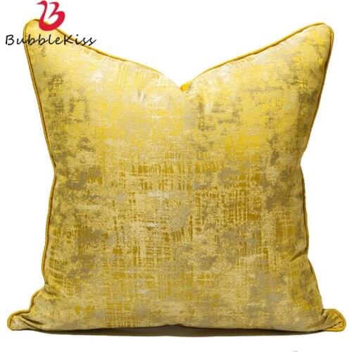 Bubble Kiss Gold Summer Cushion Cover Jacquard Pillow Cover Living Room Decorative Sofa Pillow Cases Home Decor Cushion Cover