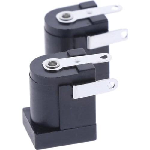 New Arrival 20pcs DC-005 PCB Mount 5.5 x 2.1/2.5 mm Female DC Power Jack Plug Socket