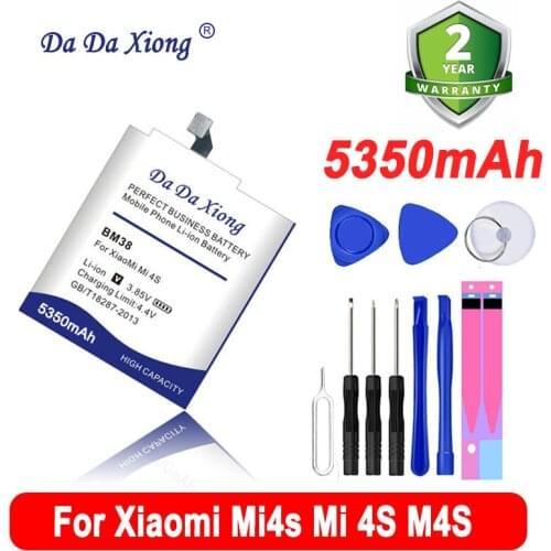 Original Da Da Xiong high capacity 5100mAh BM38 Battery for Xiaomi Mi4s Mi 4S M4S Cell Phone Battery