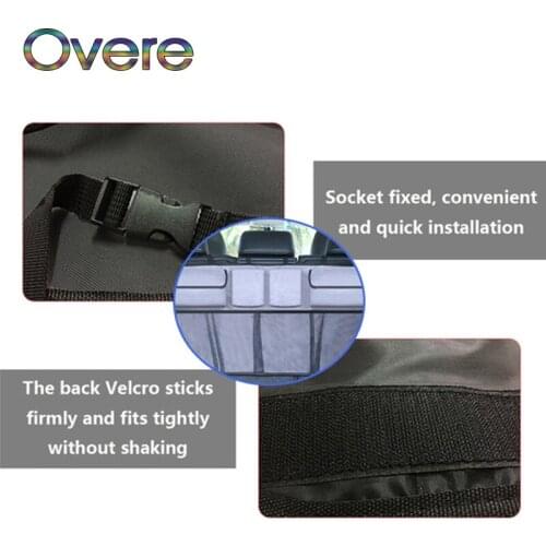 Overe Car Trunk Organizer seat Storage Bag Oxford For Mercedes W205 W203 Volvo XC90 S60 XC60 V40 Alfa Romeo 159 156