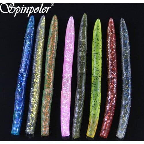 5pcs/Pack 14cm/9g Multi-Colors Stick Bait Senko Bait Bass Soft Plastic Worm Lures Baits For Saltwater/Freshwater Fishing Lure