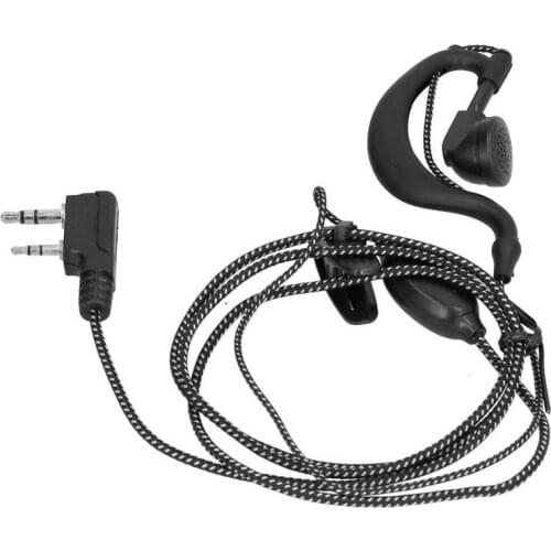 Walkie Talkie Earpiece with Thick String Braided Wire Earplug for Baofeng BF‑6 7 8s Uv5r