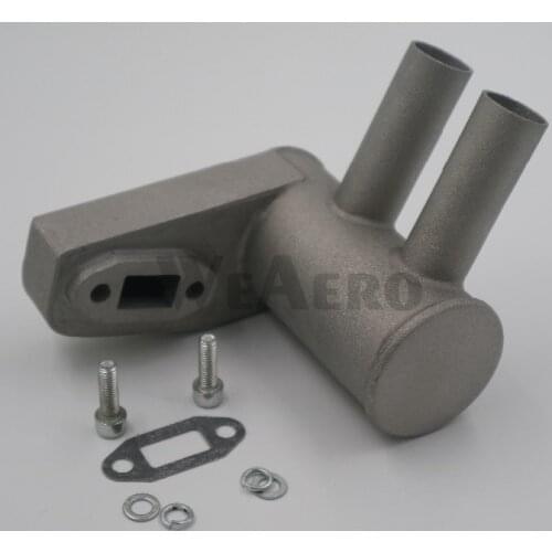 RCGF Genuine Parts! Pitts Muffler/Exhaust Pipe for RCGF 15cc Gasoline engine