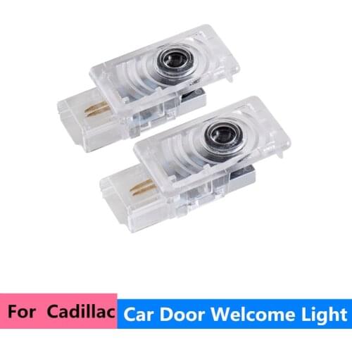 2Pcs For Cadillac SRX ATS XTS CTS Led Car Door Light Auto Logo Laser HD Project Welcome Lamp Shadow Flashlight Luces Accessorie