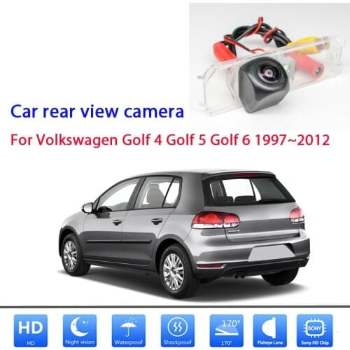 Rear View Camera For Volkswagen Golf 4 Golf 5 Golf 6 1997~2012 CCD Full HD Night Vision Reverse license plat Camera Waterproof