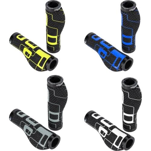 1Pair Anti-Skid Rubber Bicycle Grips Mountain Bicycle Lock On Bicycle Handlebars Grips MTB Road Cycling Skid-Proof Grips